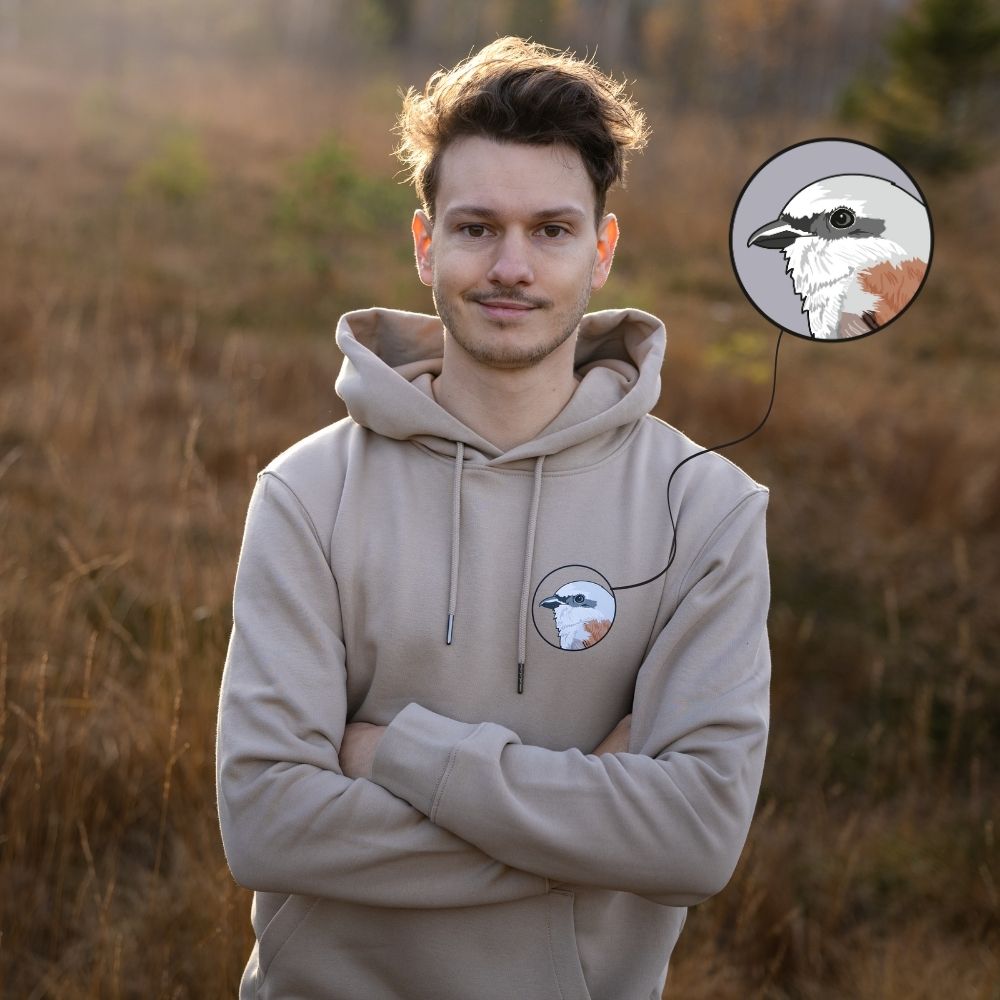 Neuntöter Bio Männer Hoodie