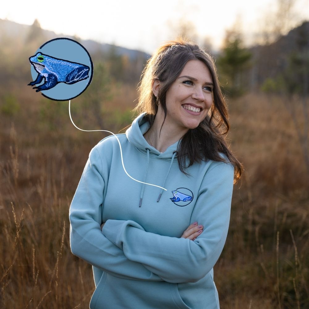 Moorfrosch Bio Unisex Hoodie Stick