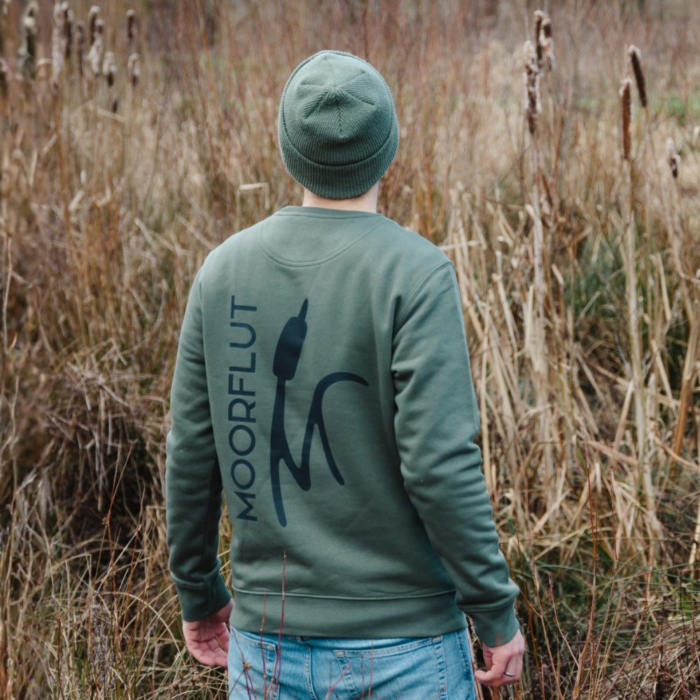 MOORFLUT Bio Männer Sweatshirt Backprint