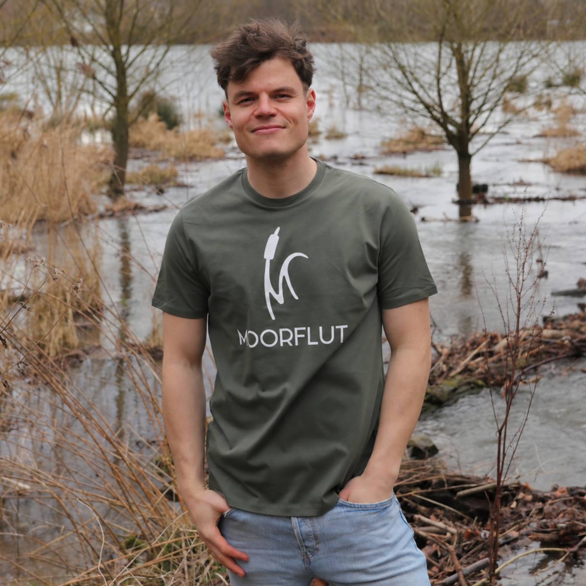MOORFLUT Bio Männer T-Shirt Frontprint