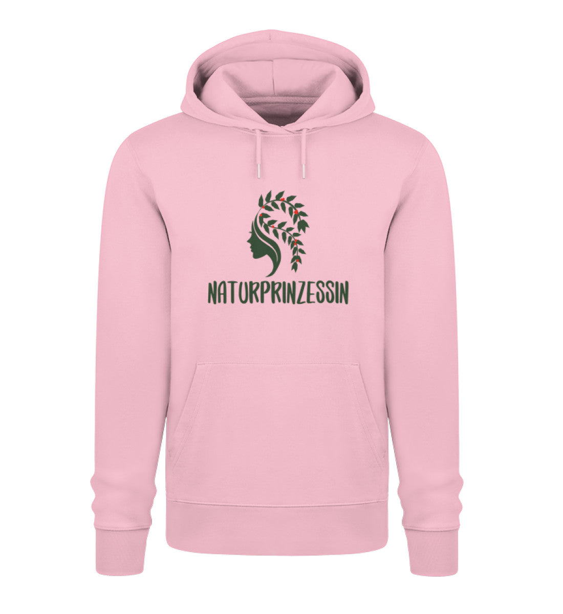 Naturprinzessin 100% Bio Unisex Hoodie Frontprint