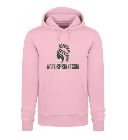 Naturprinzessin 100% Bio Unisex Hoodie Frontprint