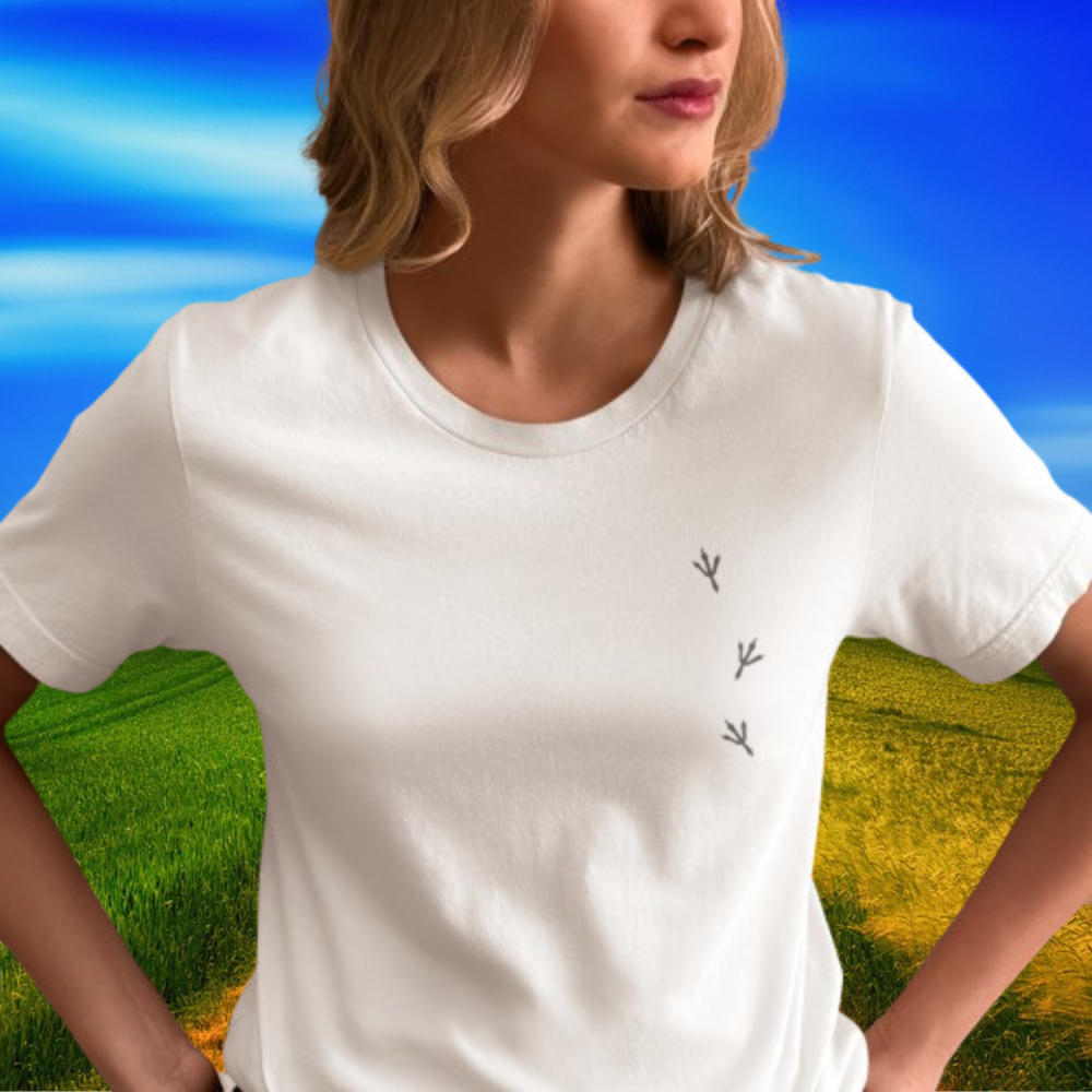 Wiedehopf 100% Bio Frauen T-Shirt Backprint