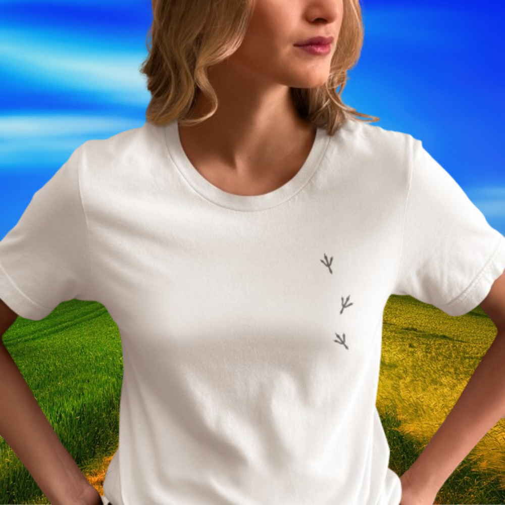 Wiedehopf Bio Frauen T-Shirt Backprint