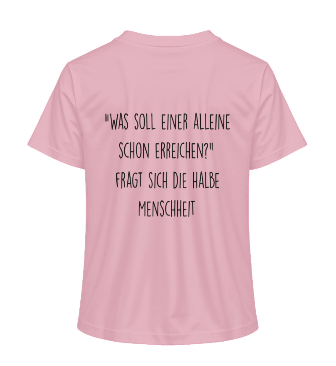 Menschheit 100% Bio Frauen T-Shirt Backprint