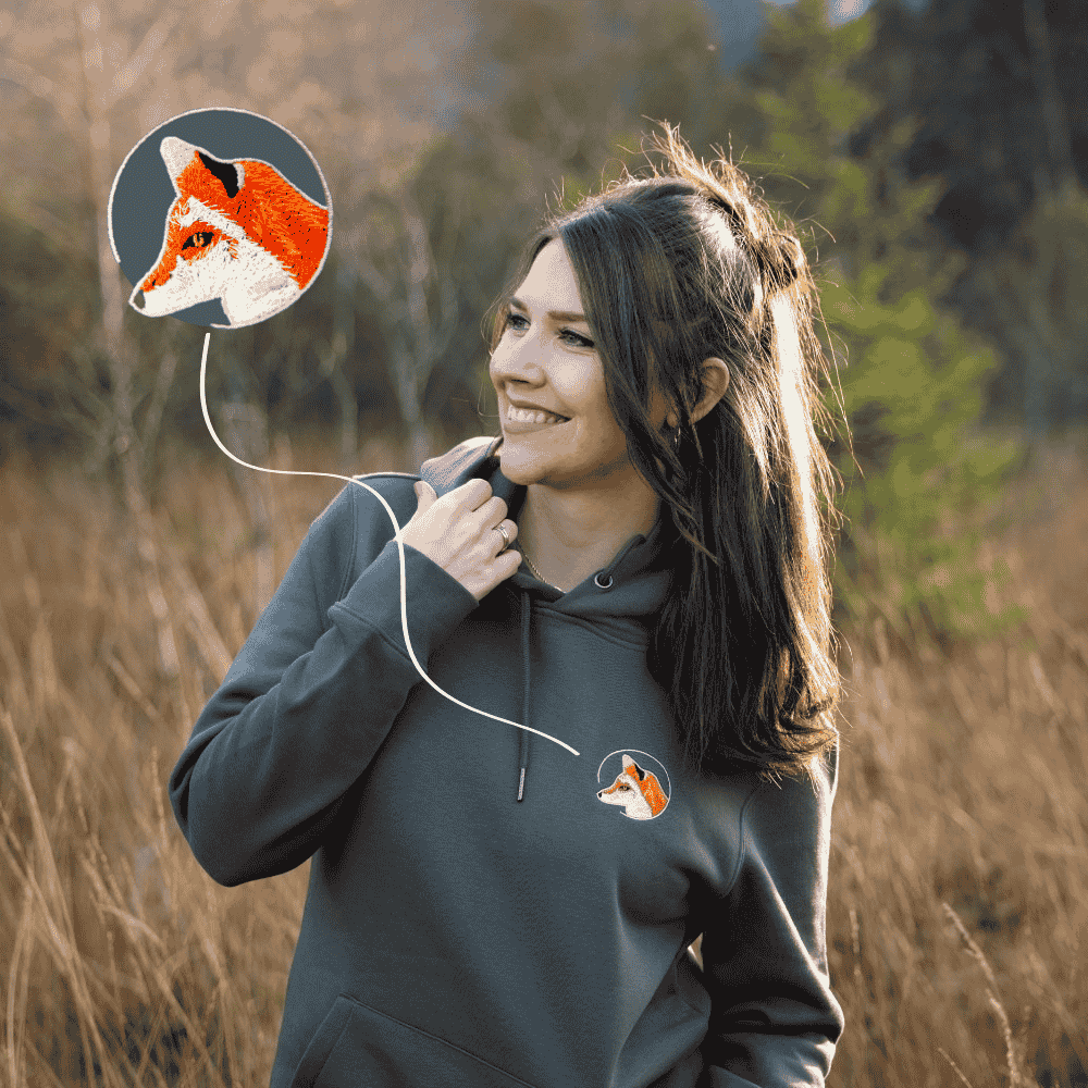 Fuchs Bio Unisex Hoodie Stick