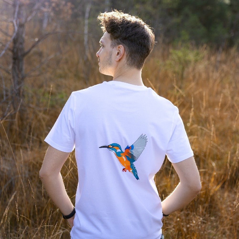 Eisvogel Bio Männer T-Shirt Backprint