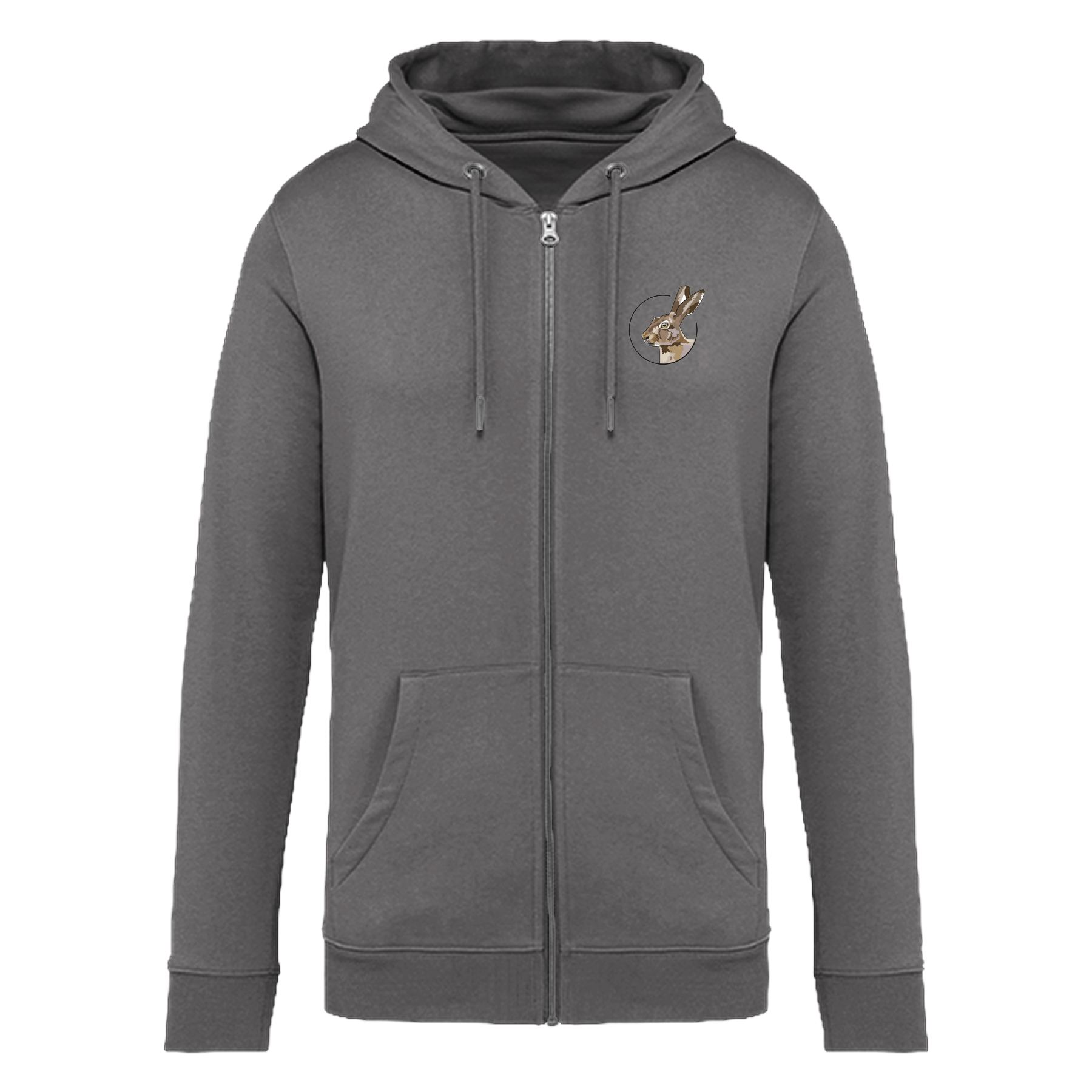 Feldhase Bio Unisex Zip-Hoodie