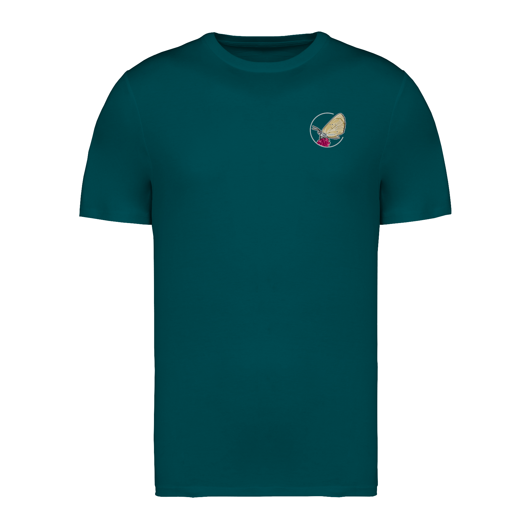 Dunkler Wiesenknopf-Ameisenbläuling Bio Männer T-Shirt Backprint