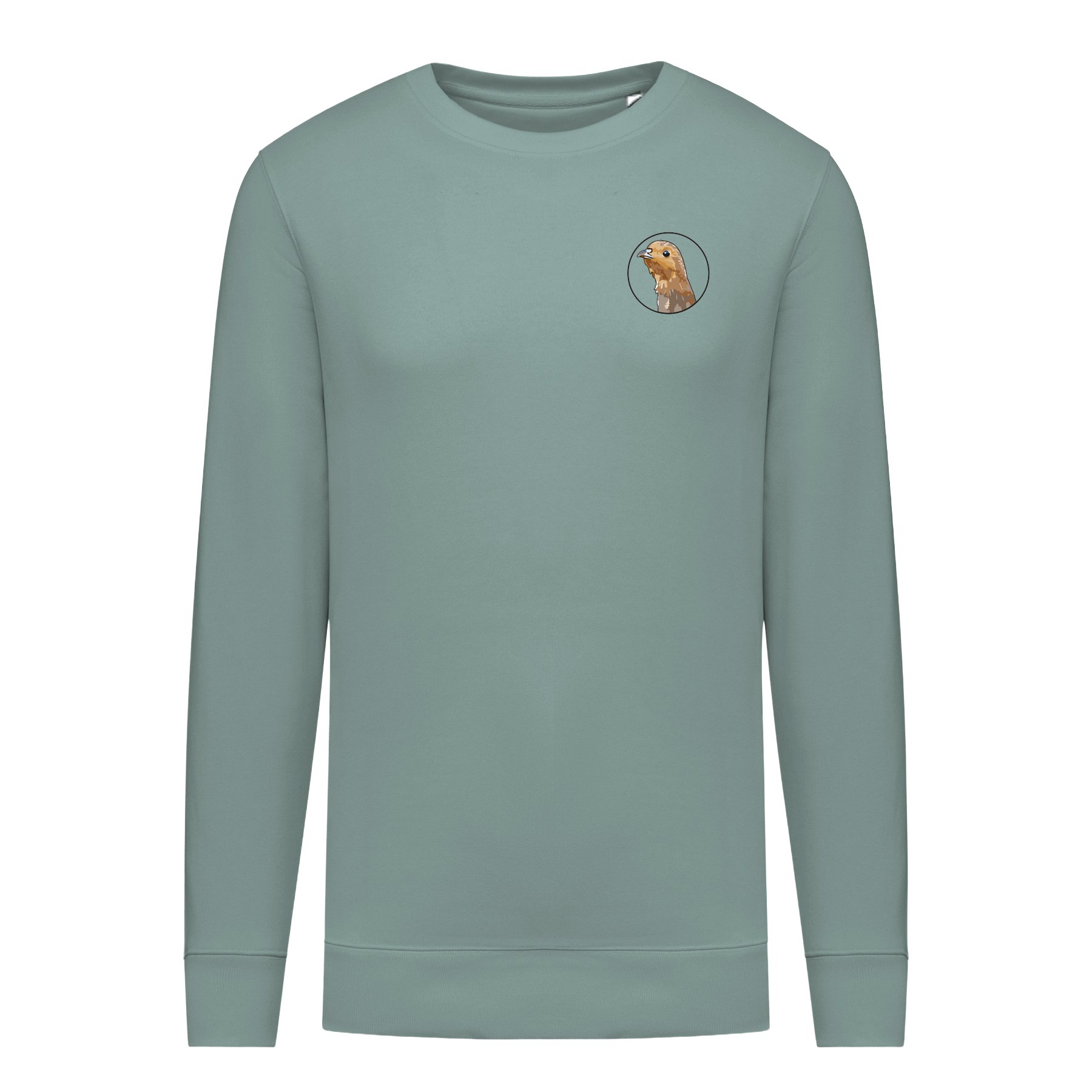 Rebhuhn Bio Unisex Sweatshirt Backprint