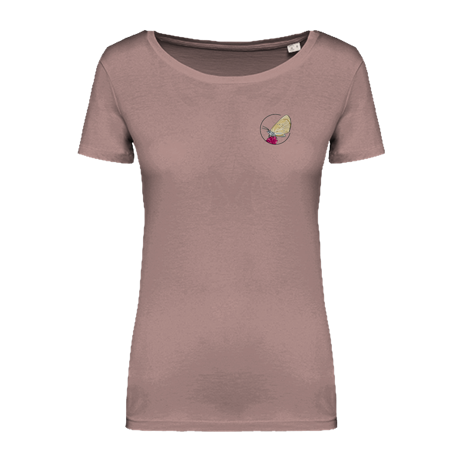 Dunkler Wiesenknopf-Ameisenbläuling Bio Frauen T-Shirt Backprint