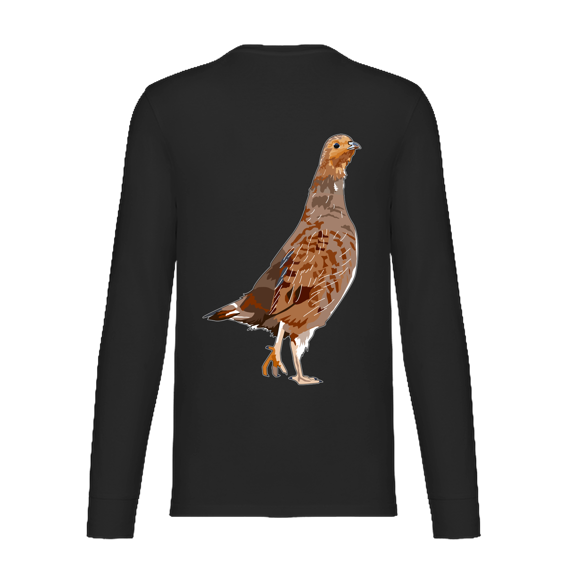 Rebhuhn Bio Unisex Longsleeve Backprint