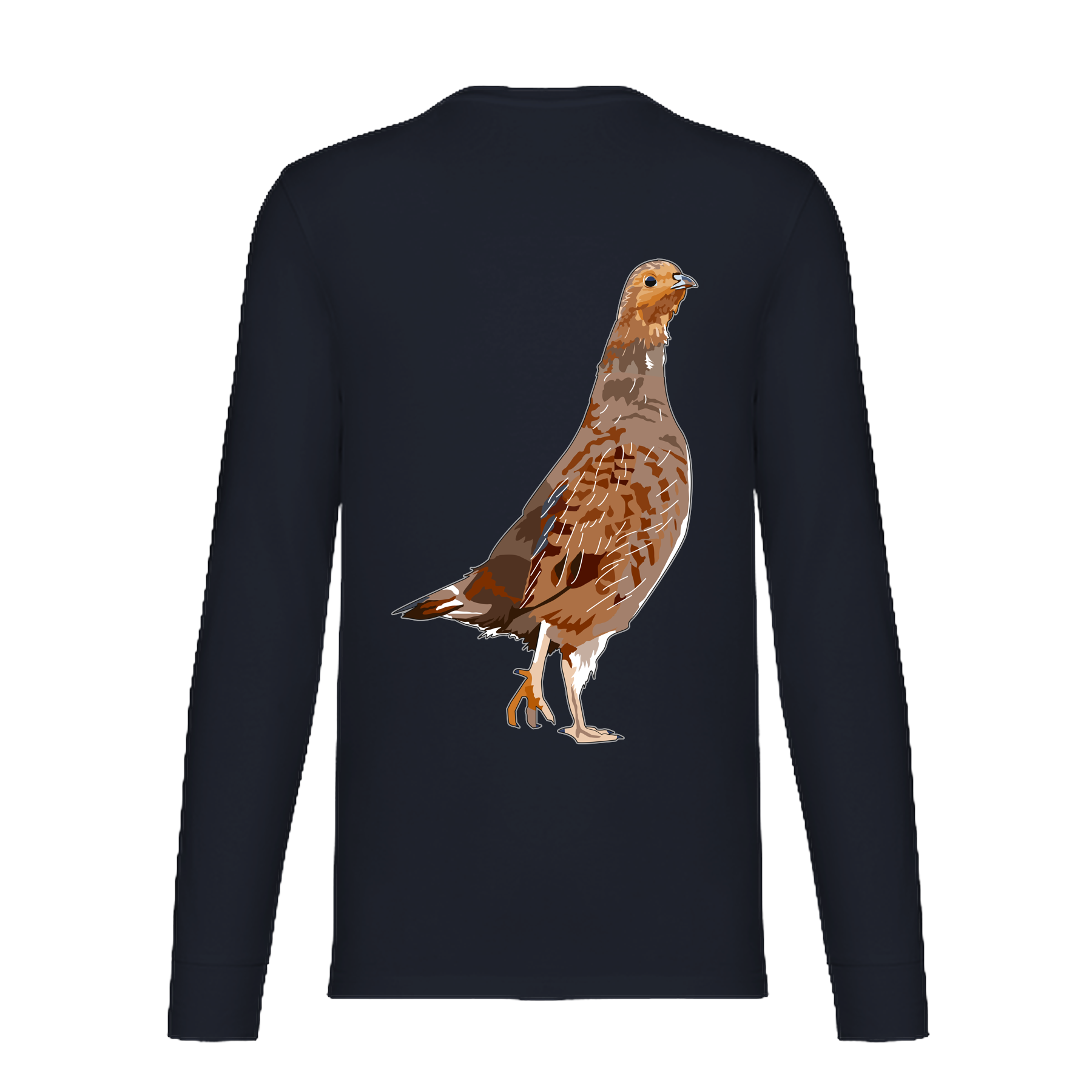 Rebhuhn Bio Unisex Longsleeve Backprint