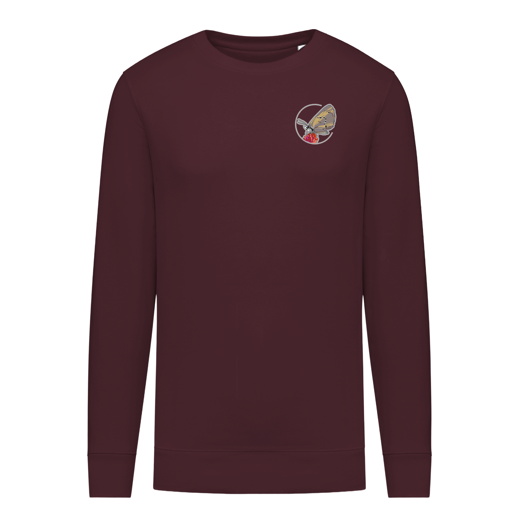 Dunkler Wiesenknopf-Ameisenbläuling Bio Unisex Sweatshirt Stick