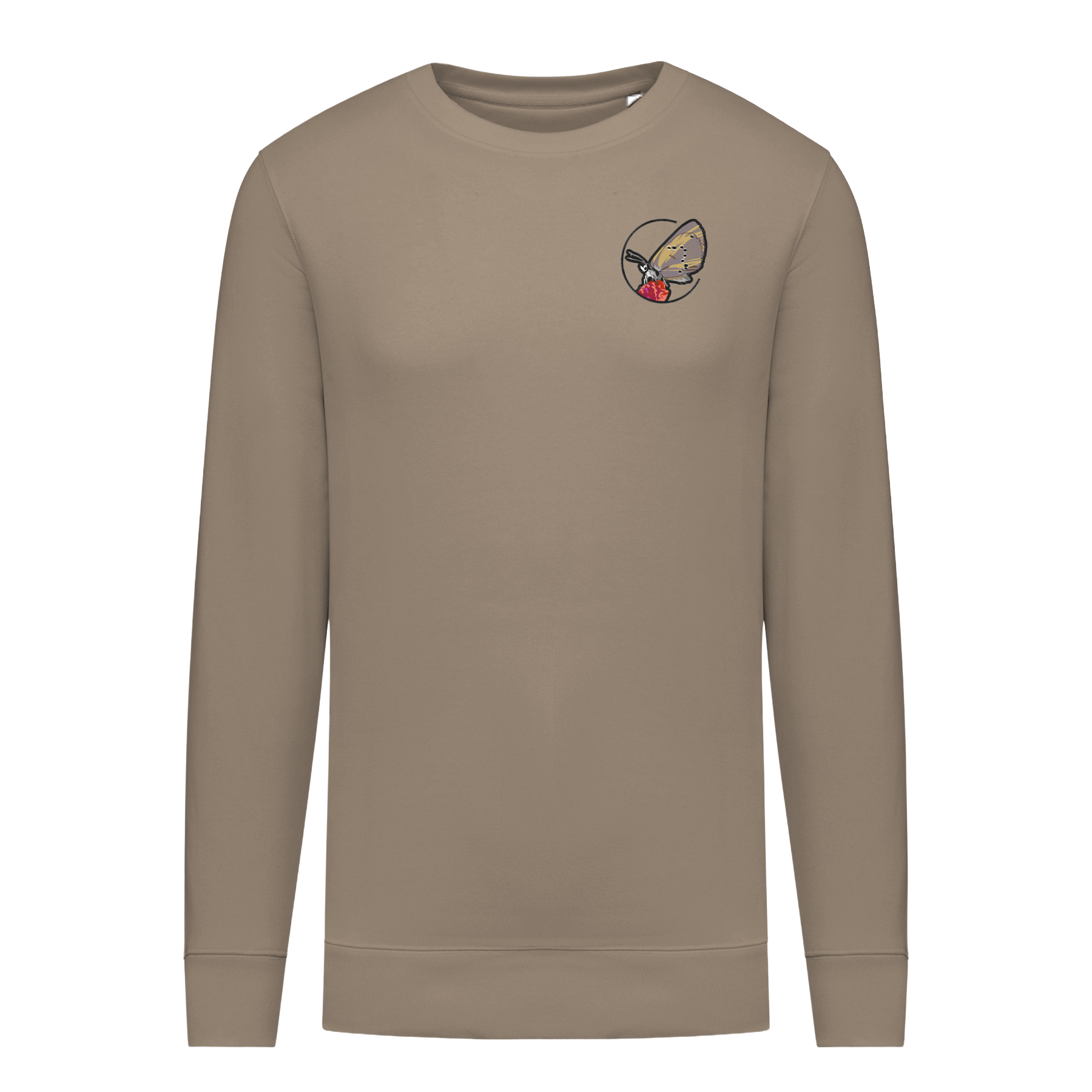Dunkler Wiesenknopf-Ameisenbläuling Bio Männer Sweatshirt Stick