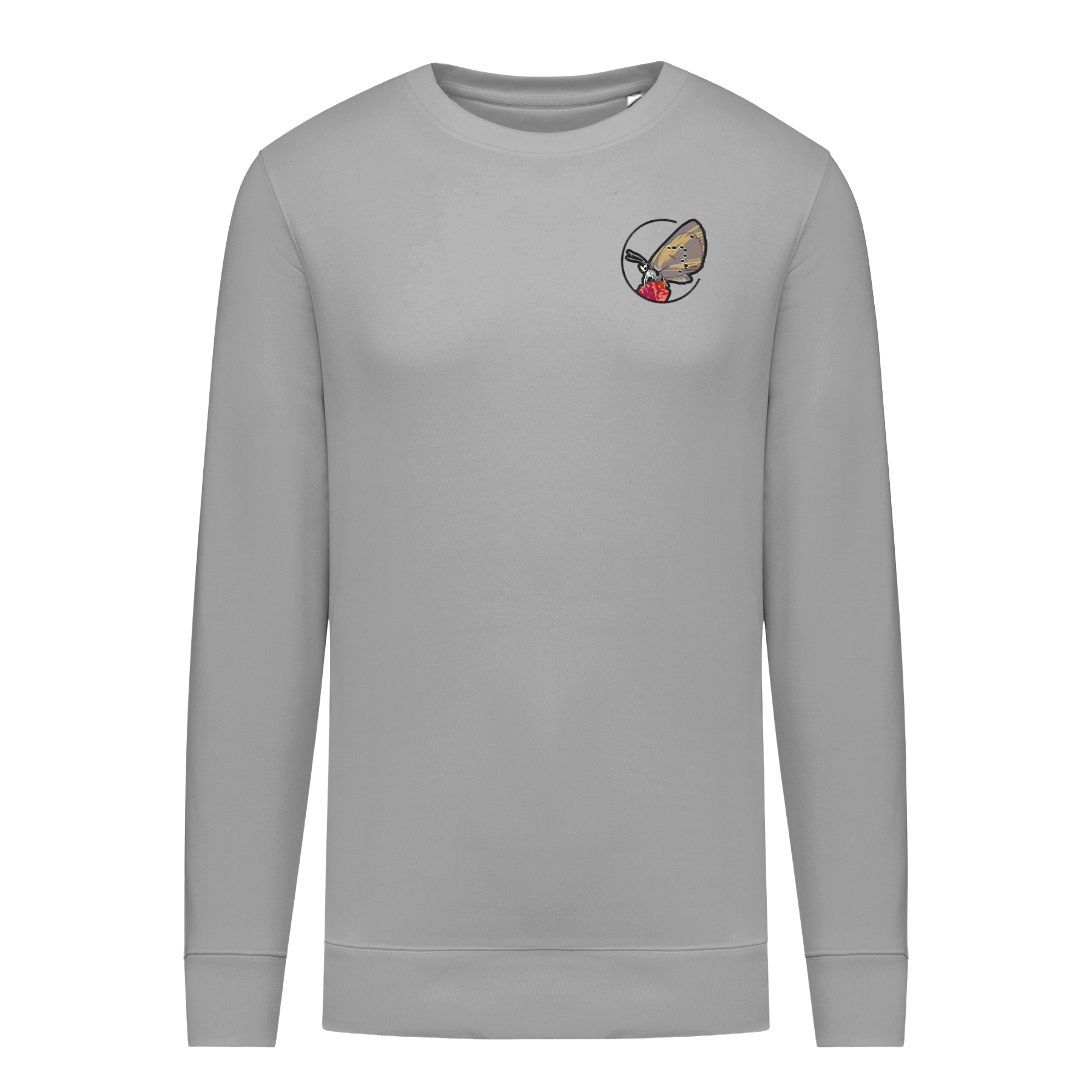 Dunkler Wiesenknopf-Ameisenbläuling Bio Unisex Sweatshirt Stick