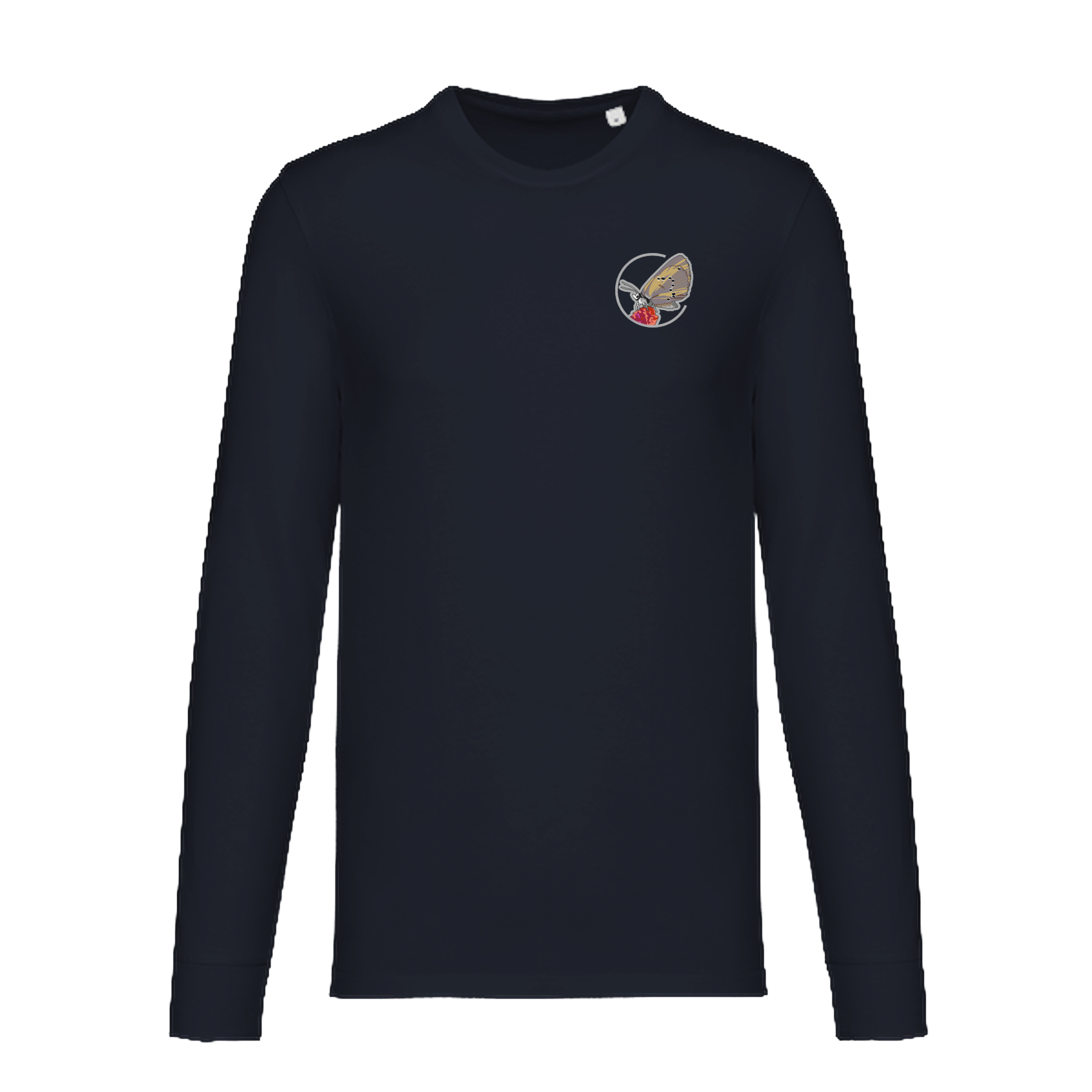 Dunkler Wiesenknopf-Ameisenbläuling Bio Unisex Longsleeve Stick