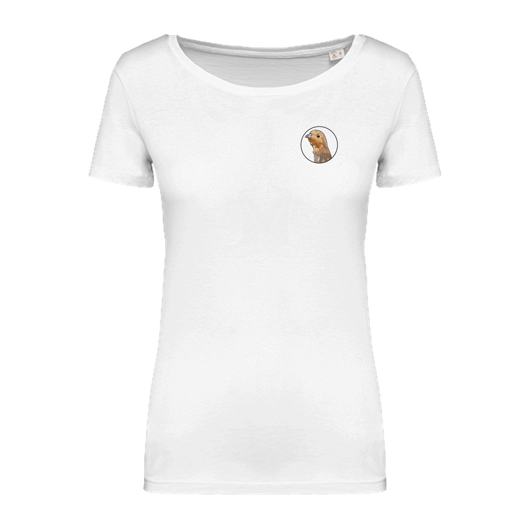 Rebhuhn Bio Frauen T-Shirt Backprint