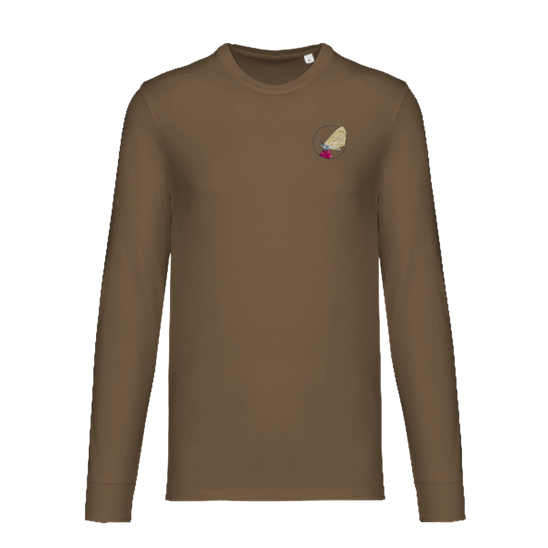 Dunkler Wiesenknopf-Ameisenbläuling Bio Unisex Longsleeve Backprint