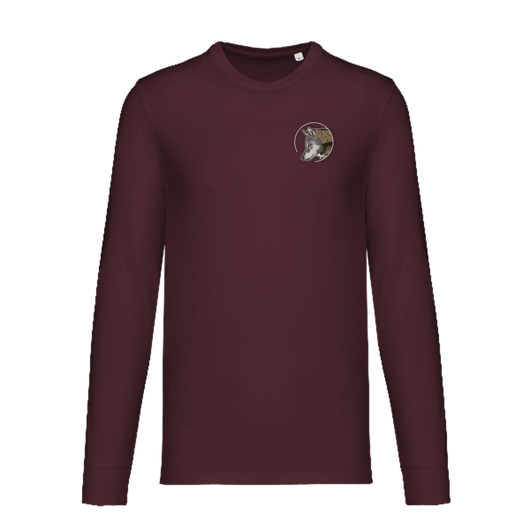 Eurasischer Grauwolf Bio Unisex Longsleeve