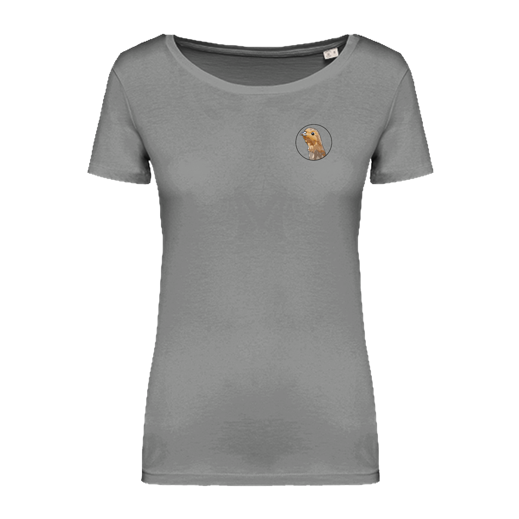 Rebhuhn Bio Frauen T-Shirt Backprint