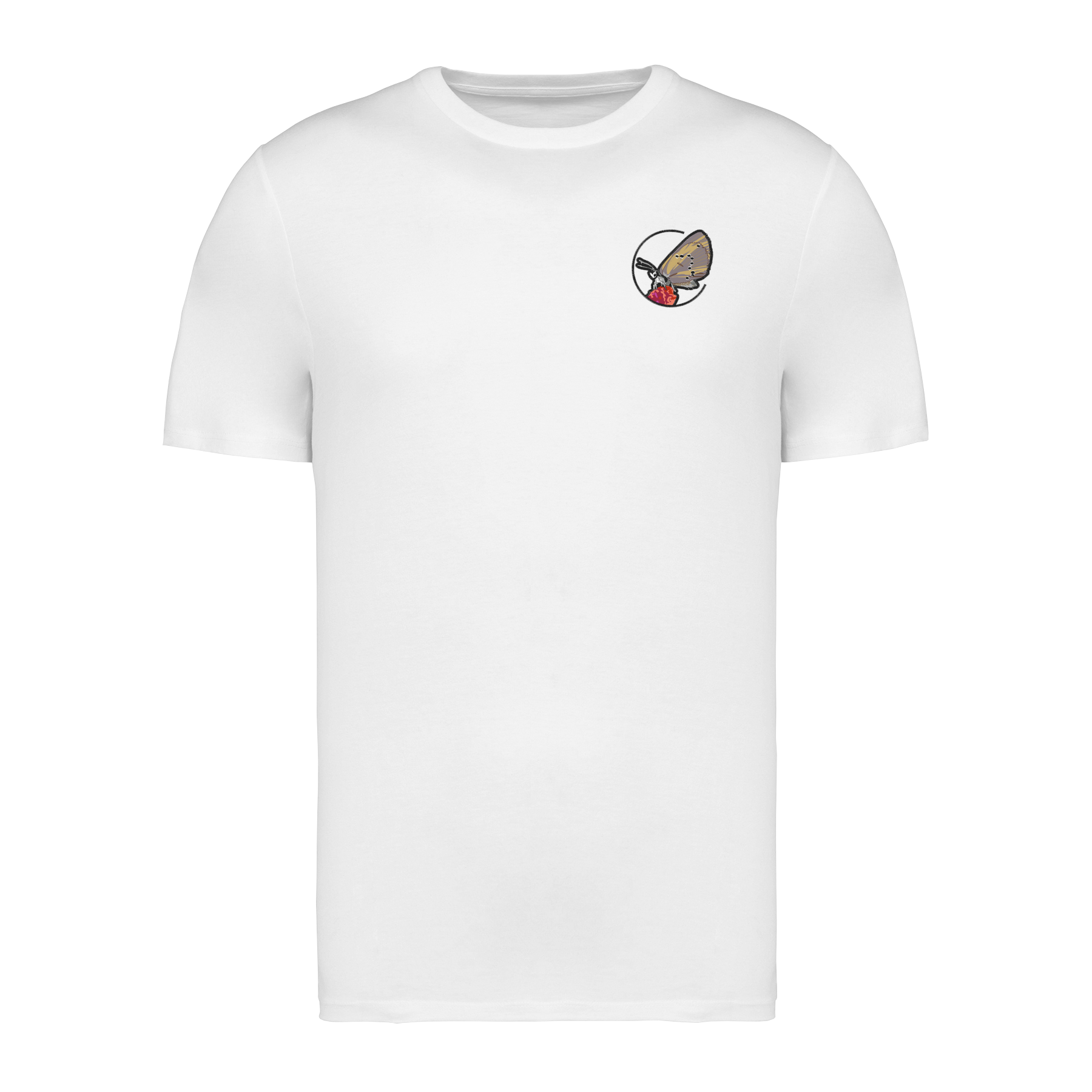 Dunkler Wiesenknopf-Ameisenbläuling Bio Männer T-Shirt Stick