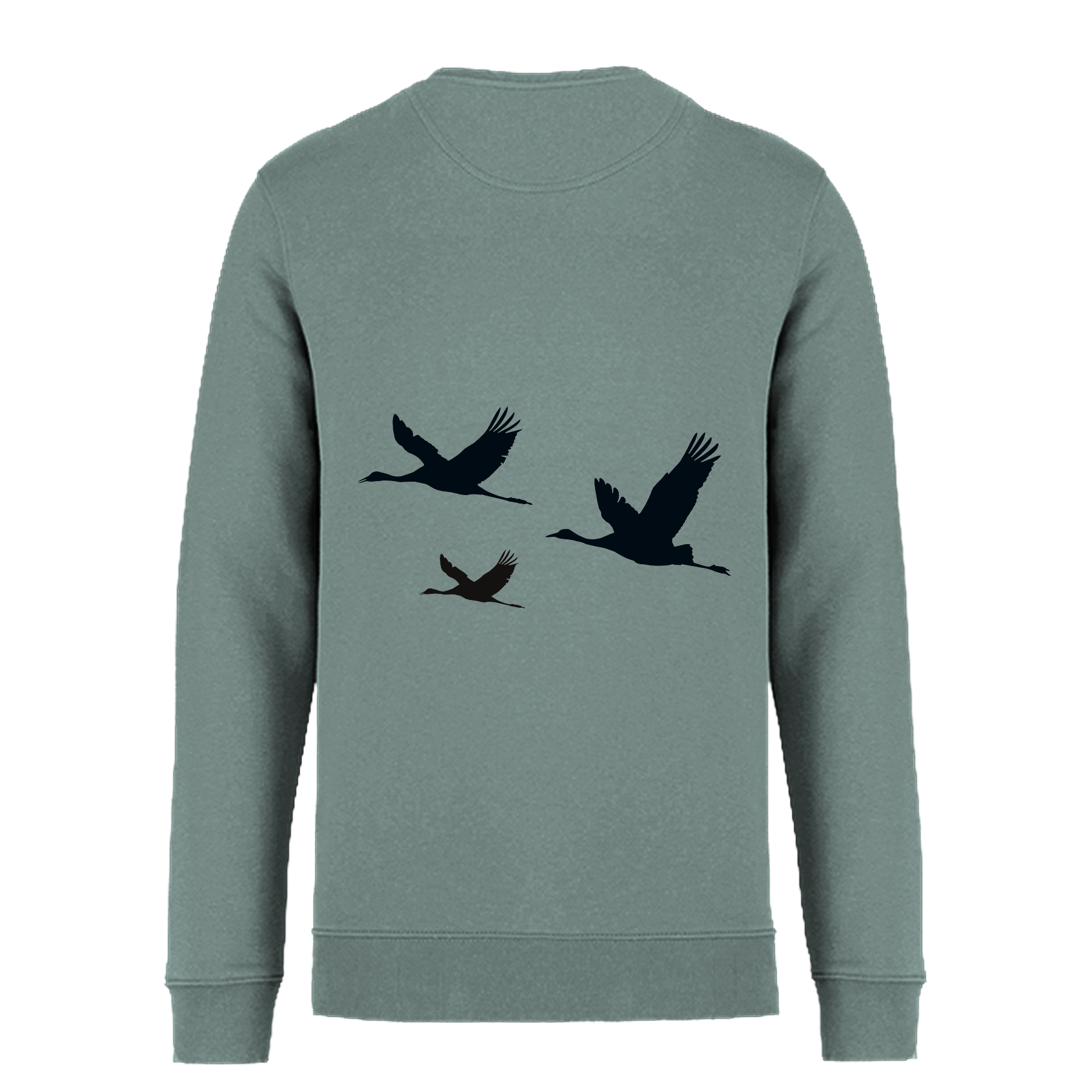 Kranich Bio Unisex Sweatshirt Backprint
