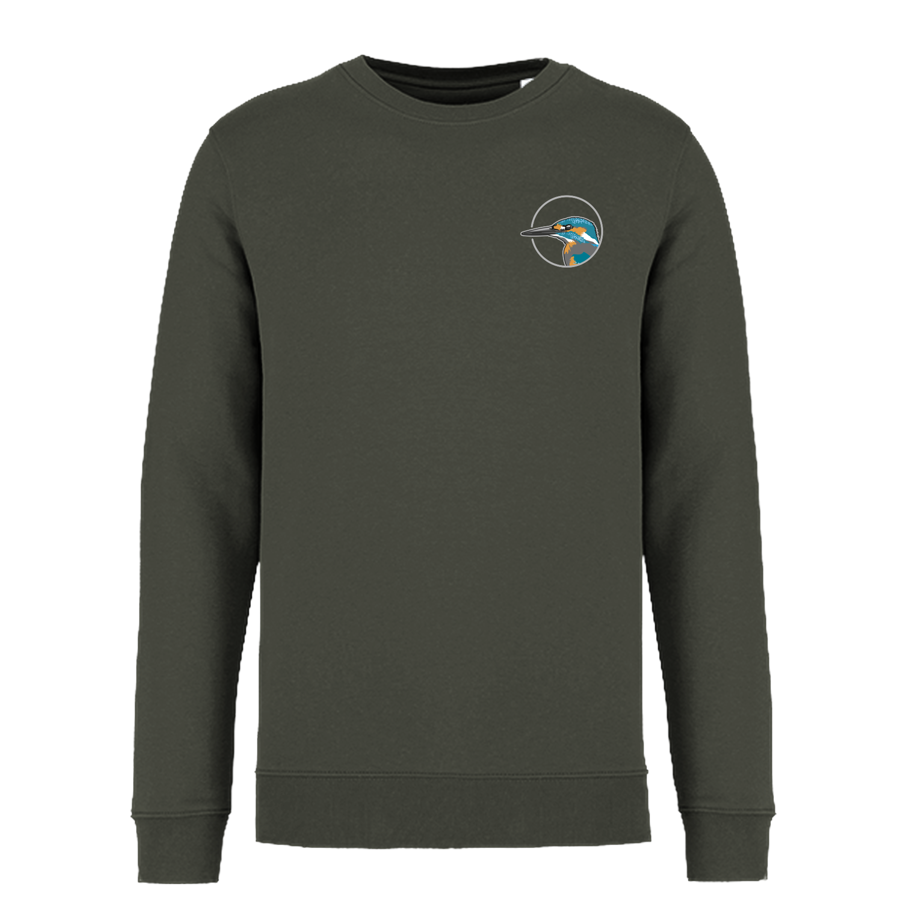 Eisvogel Bio Männer Sweatshirt Backprint