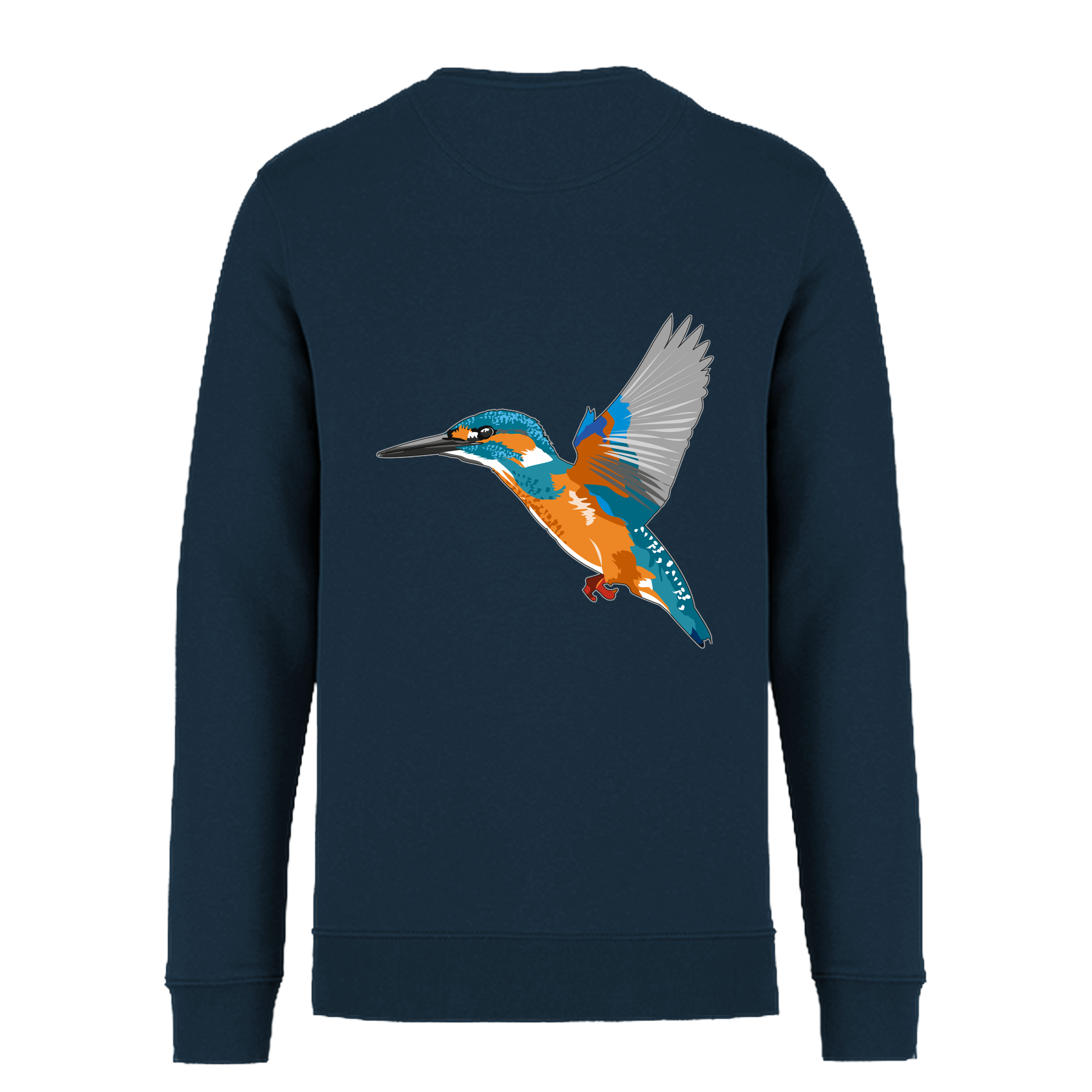 Eisvogel Bio Unisex Sweatshirt Backprint