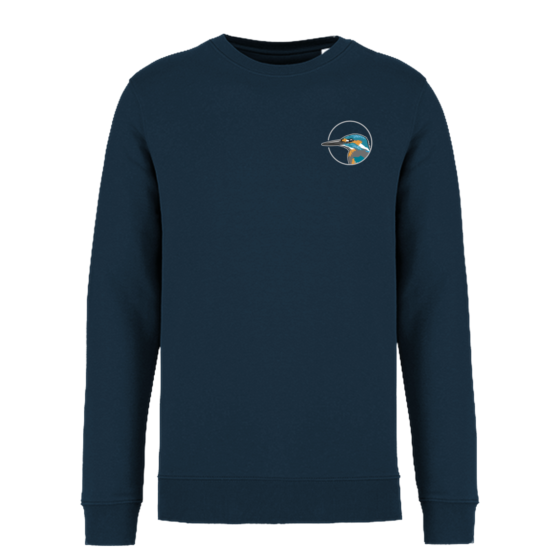 Eisvogel Bio Männer Sweatshirt Backprint