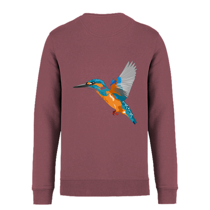Eisvogel Bio Unisex Sweatshirt Backprint