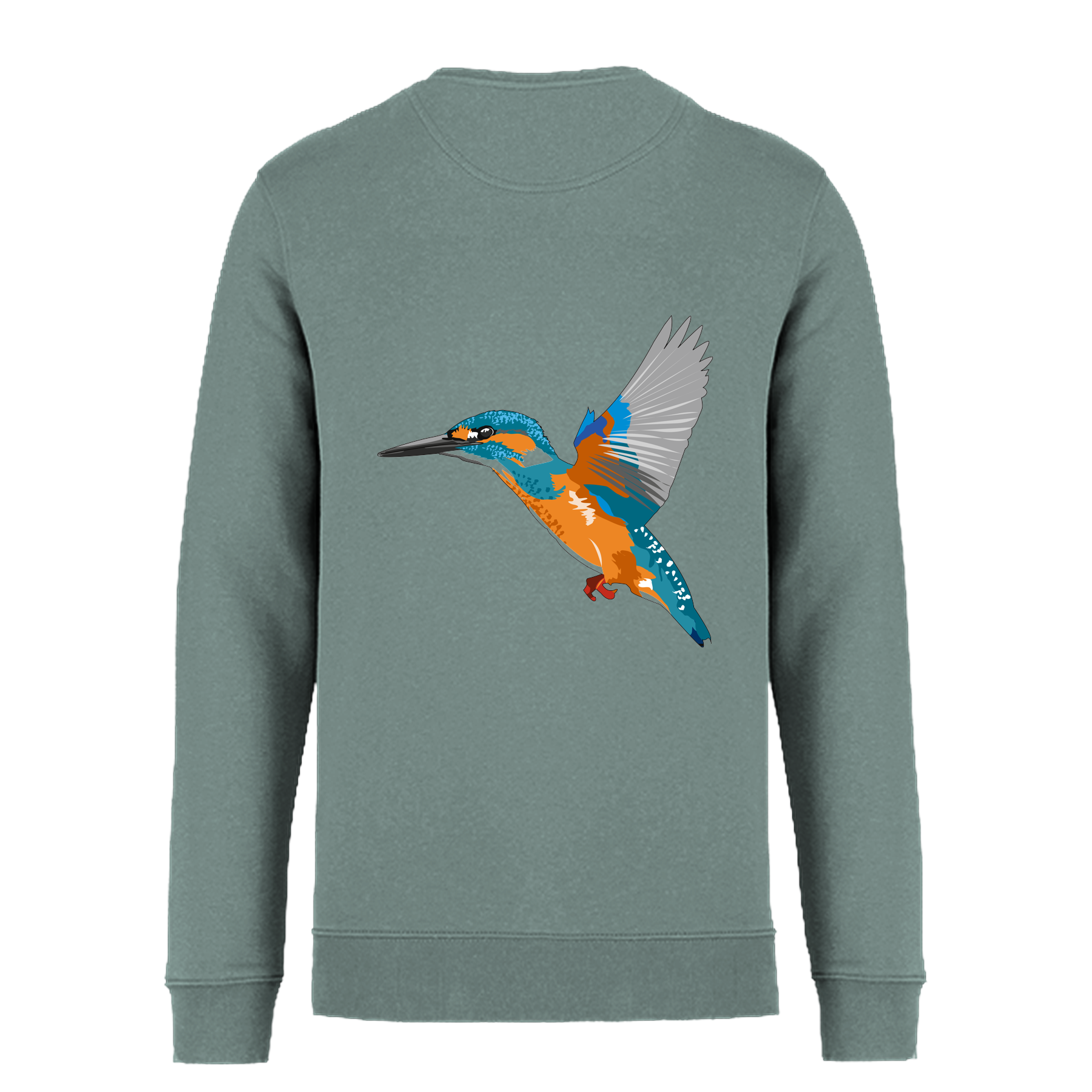Eisvogel Bio Unisex Sweatshirt Backprint