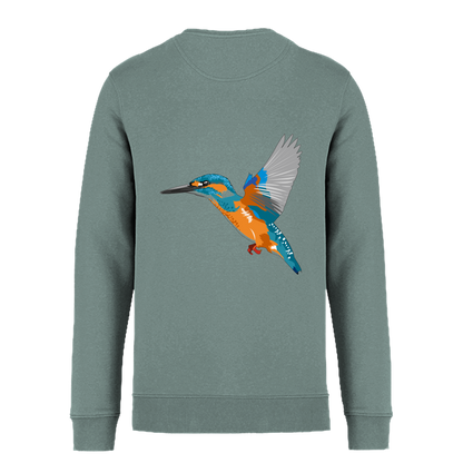 Eisvogel Bio Unisex Sweatshirt Backprint