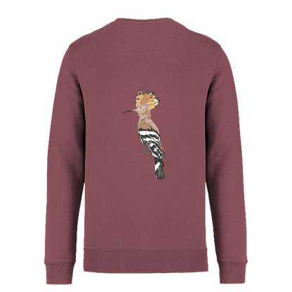 Wiedehopf Bio Unisex Sweatshirt Backprint