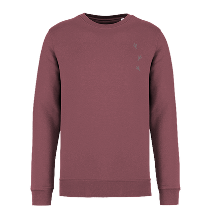 Wiedehopf Bio Unisex Sweatshirt Backprint