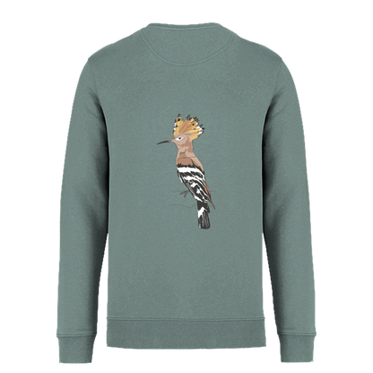 Wiedehopf Bio Unisex Sweatshirt Backprint