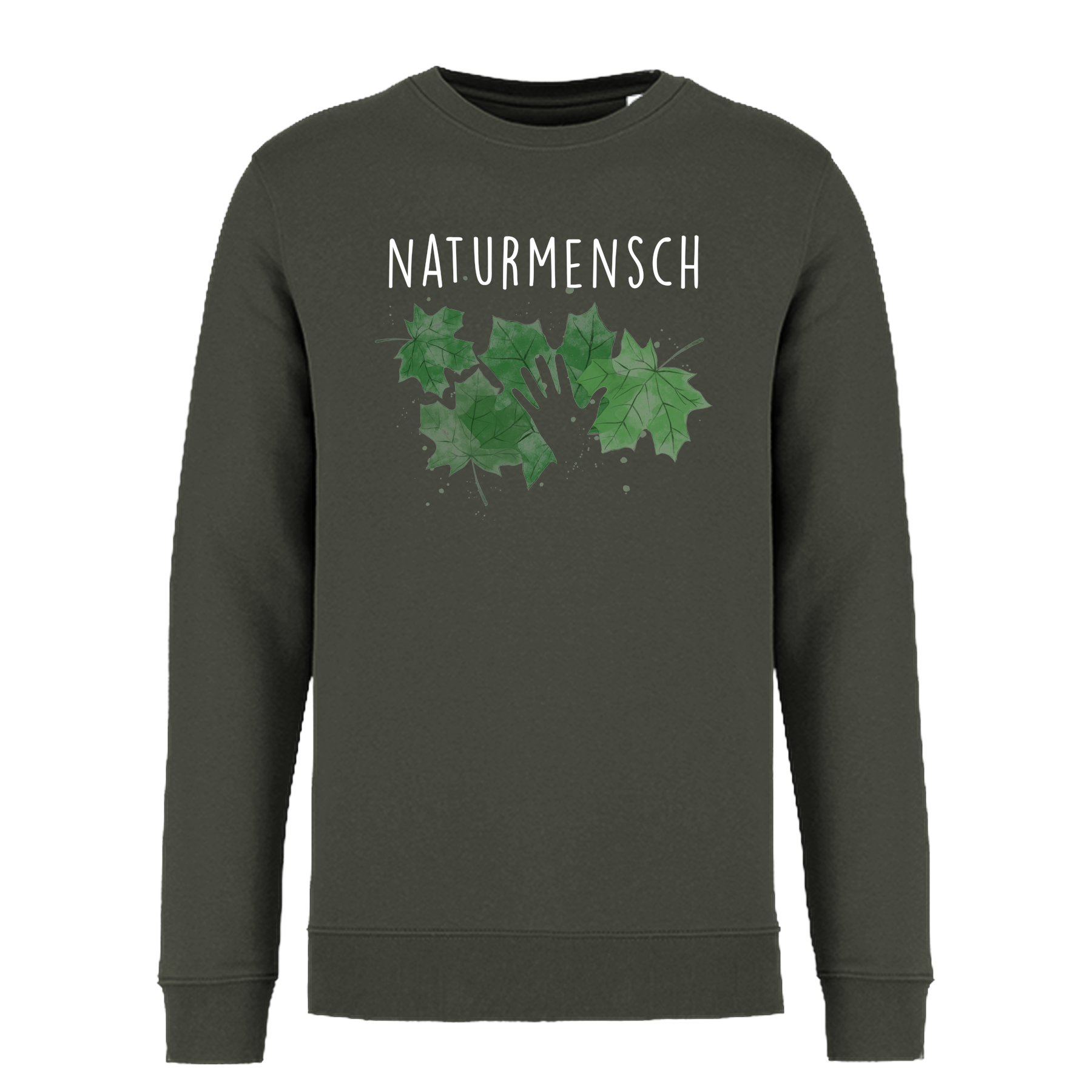 Naturmensch Bio Männer Sweatshirt Frontprint