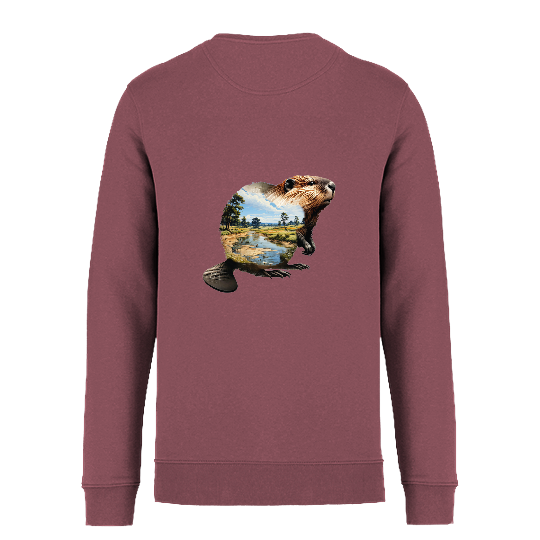 Biber Bio Unisex Sweatshirt Backprint