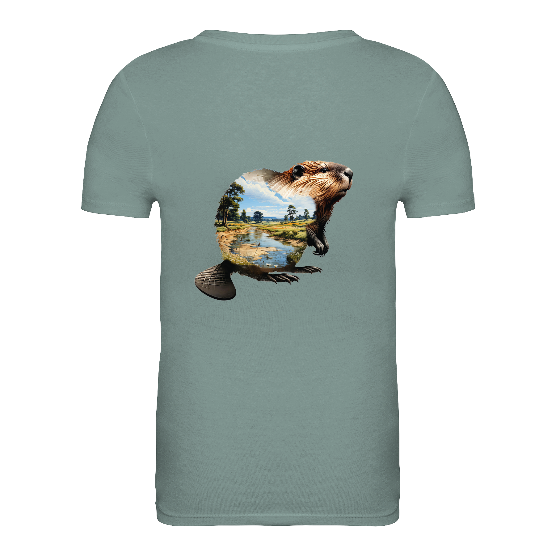 Biber Bio Kinder Unisex T-Shirt Backprint