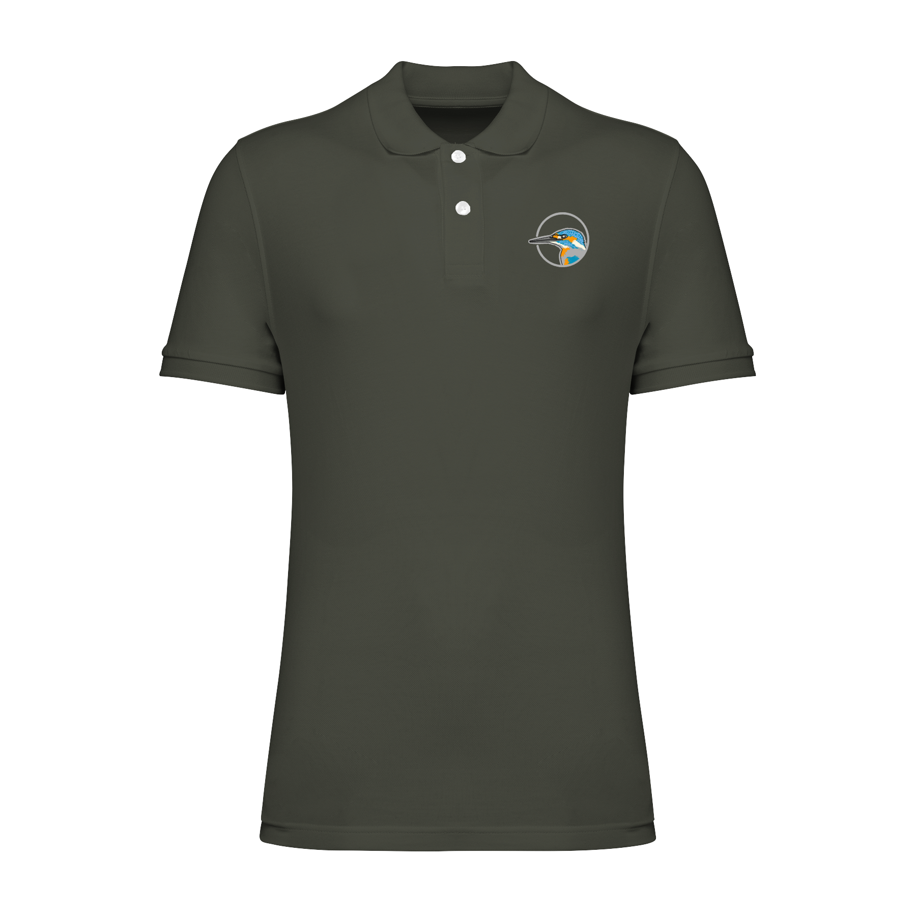 Eisvogel Bio Männer Poloshirt Stick