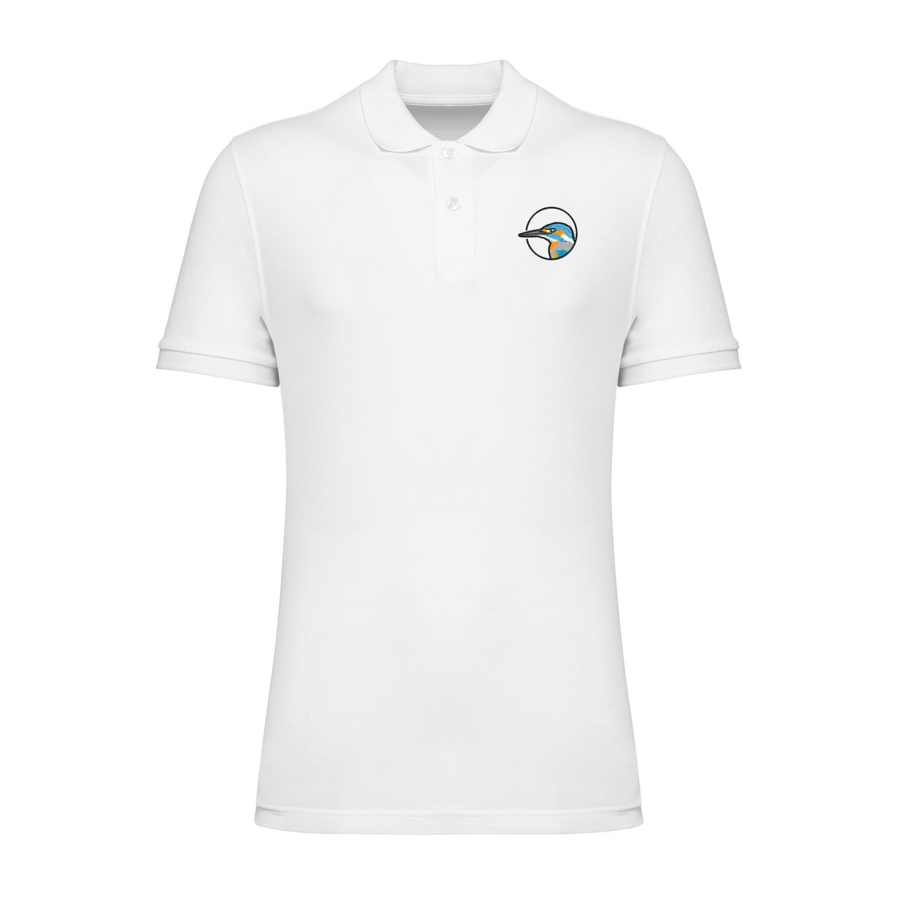 Eisvogel Bio Männer Poloshirt Stick