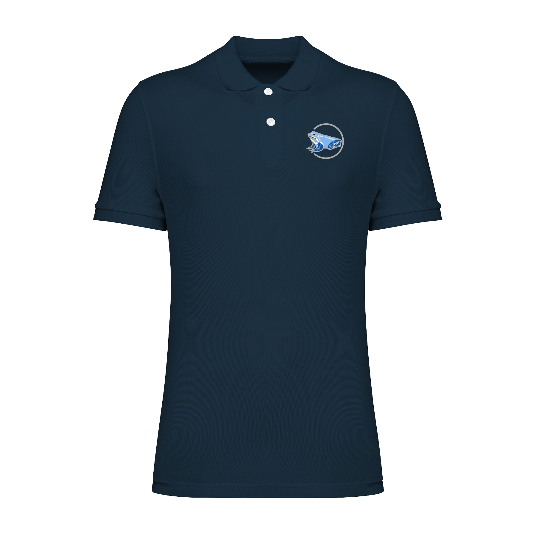 Moorfrosch Bio Männer Poloshirt Stick