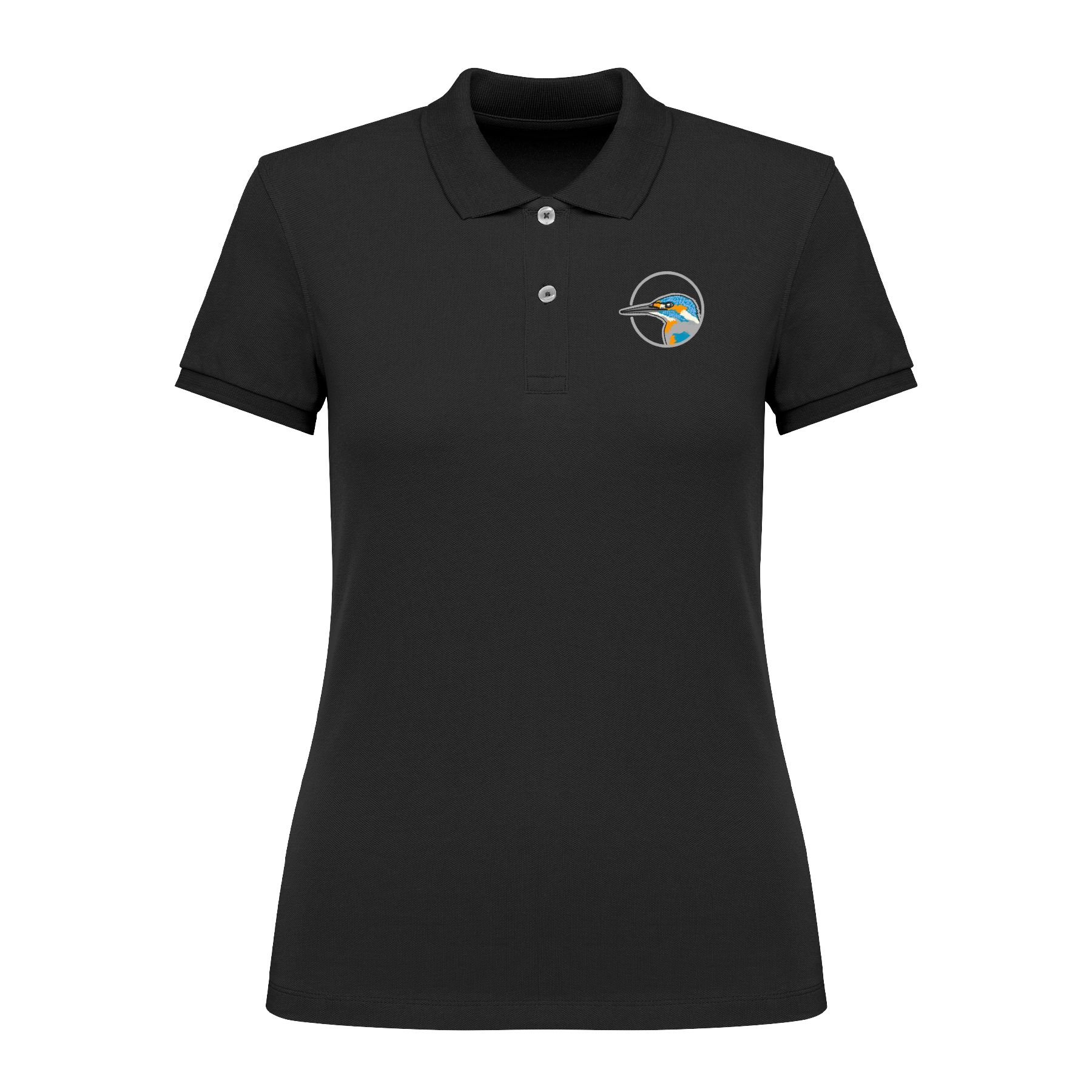 Eisvogel Bio Frauen Poloshirt Stick