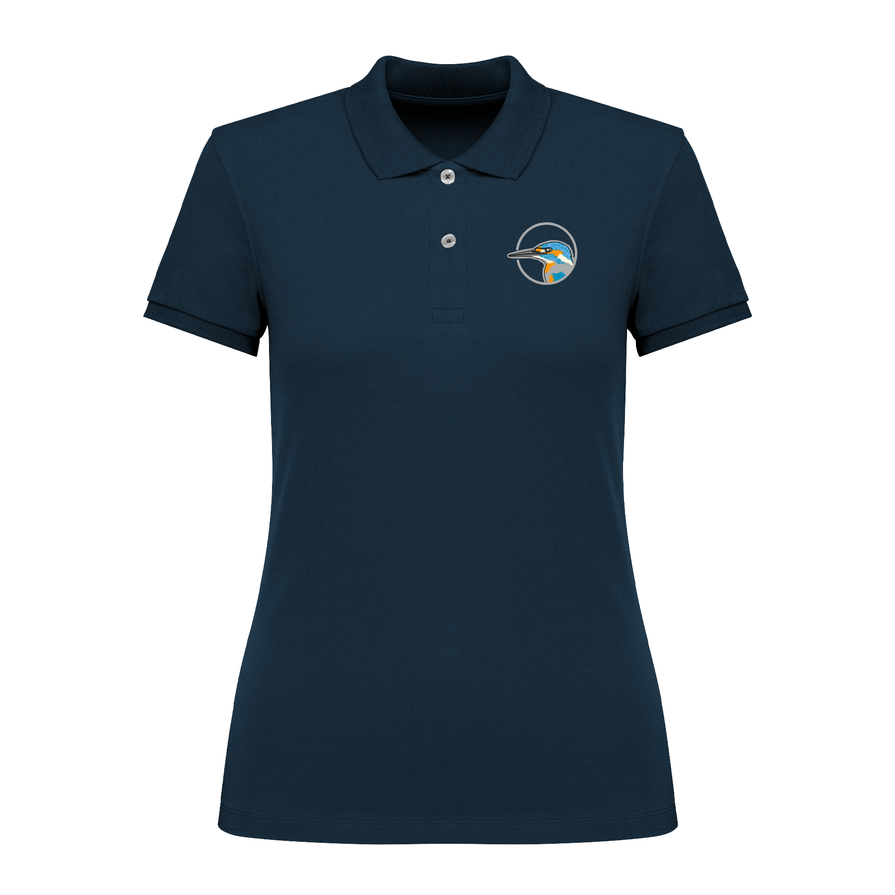 Eisvogel Bio Frauen Poloshirt Stick