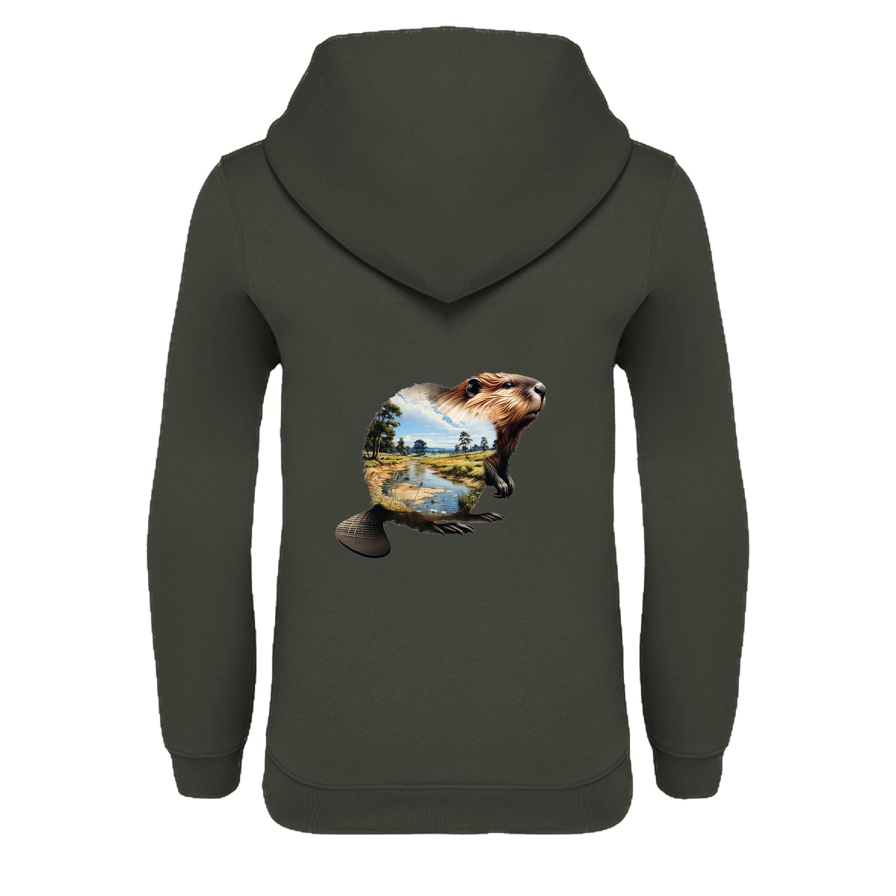 Biber Bio Kinder Unisex Hoodie Backprint