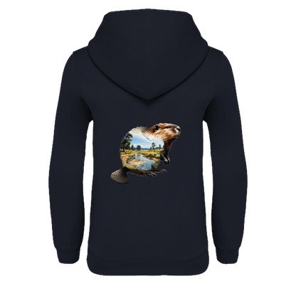 Biber Bio Kinder Unisex Hoodie Backprint
