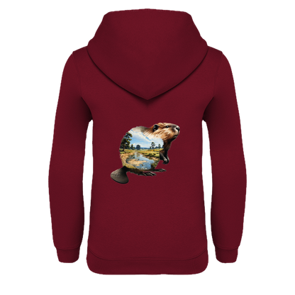 Biber Bio Kinder Unisex Hoodie Backprint