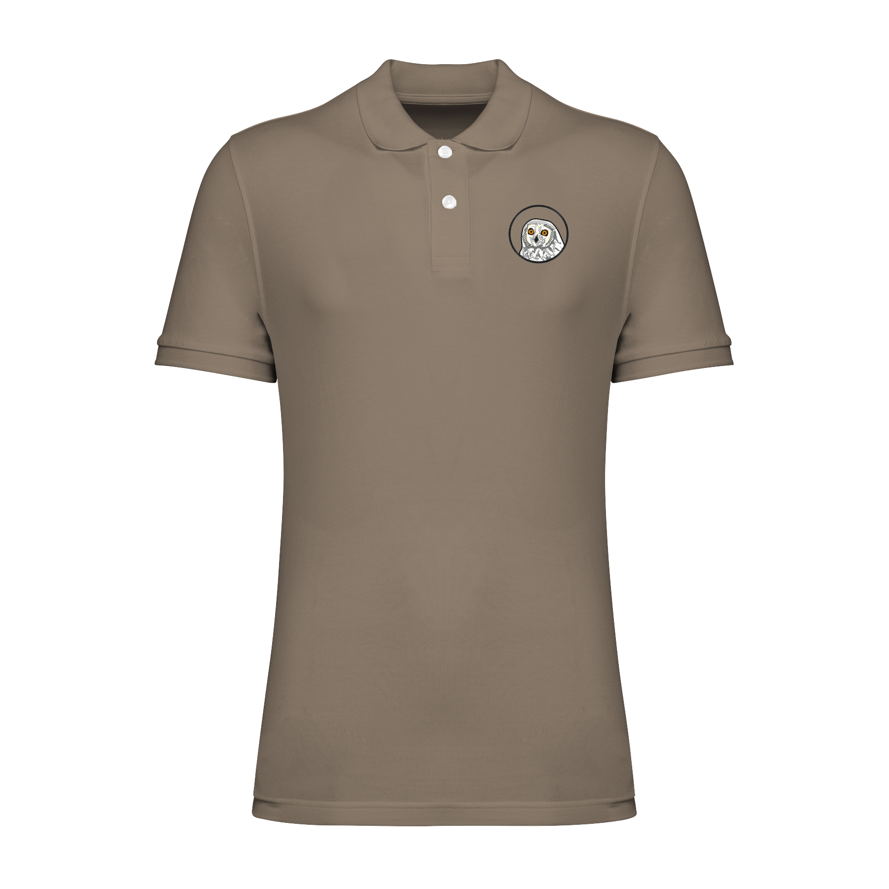 Sumpfohreule Bio Männer Poloshirt Stick