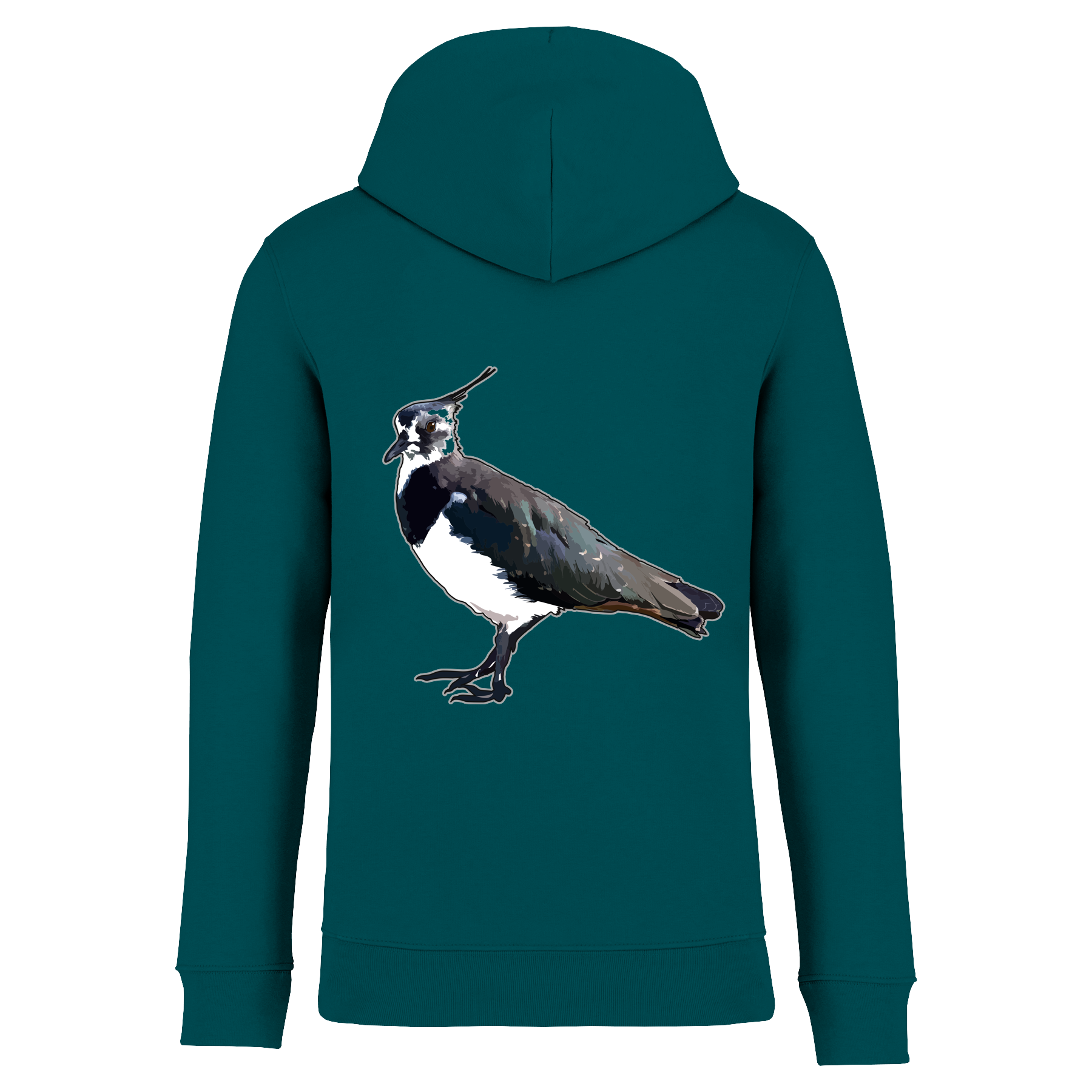 Kiebitz Bio Männer Hoodie Backprint