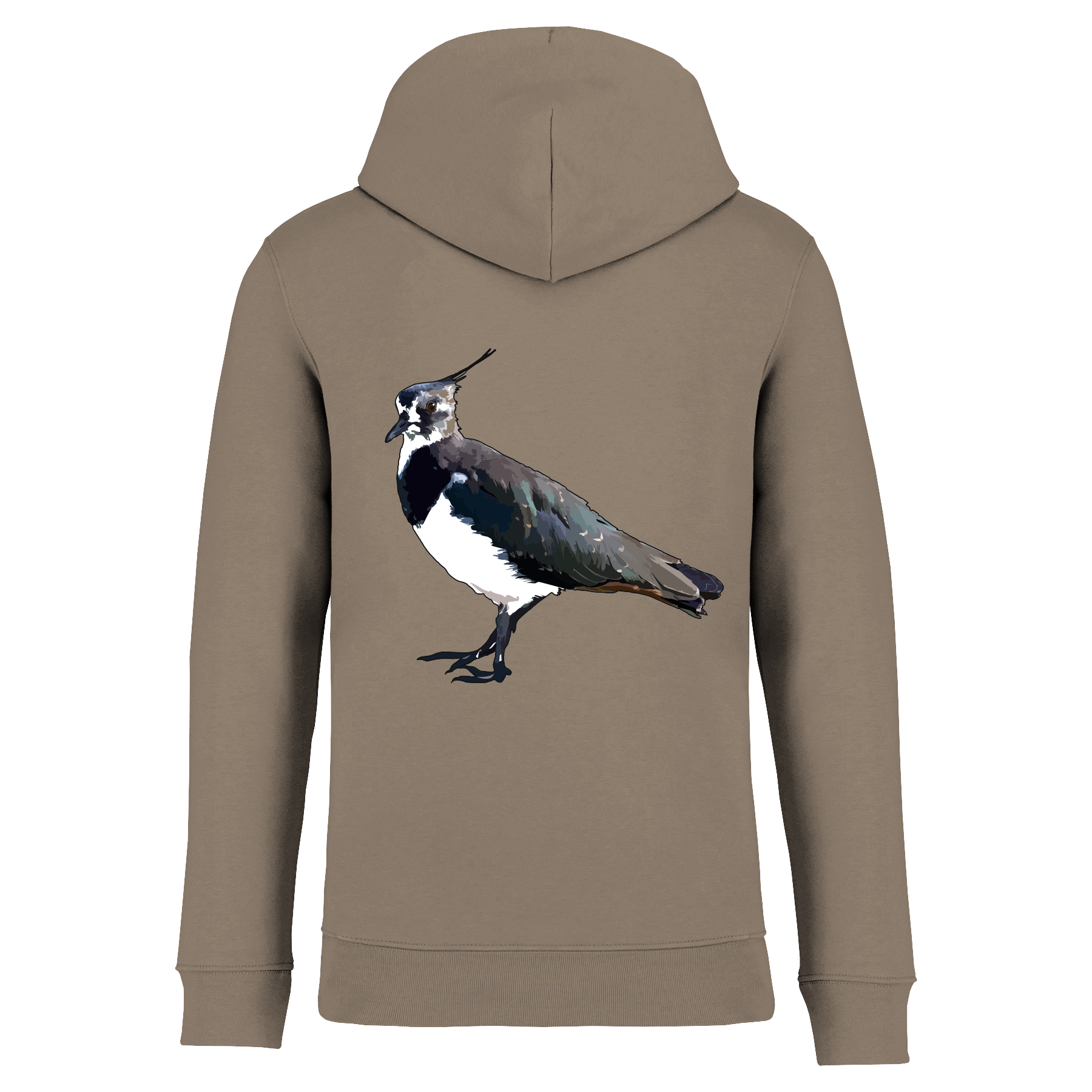 Kiebitz Bio Männer Hoodie Backprint